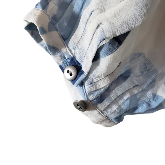 Banana Republic 100% Silk Abstract FloraPrint Tunic Top & Cami adjustable straps - Picture 10 of 13